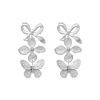 Triple charm earrings