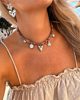 Bedelketting met hartjes zilver