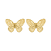 Vlinder stud oorbellen goudkleurig