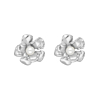 Stud oorbellen flower & pearl
