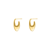 Bold curve hoops goudkleurig