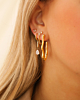 Earparty met gouden oorbellen