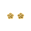 Stud oorbellen bloem goudkleurig