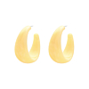 Statement oorbellen beige
