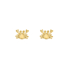Stud oorbellen krab goudkleurig