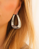 Zilveren bold hoops