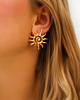 Gouden oorbellen met zon