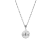 Initialen ketting met twee letters zilver