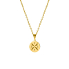 Ketting vier letters goud kleurig
