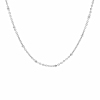 Zilveren minimalistische ketting met bolletjes