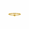 Ring met bolletje groot Goud