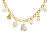 bedelketting beach bedels goudkleurig
