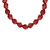 Vintage kralen ketting rood
