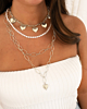 zilveren necklace layer