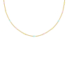 Ketting met bolletjes pastel goudkleurig