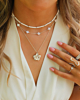 Zilveren necklaceparty met witte details