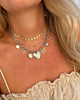 Zilveren necklaceparty met gele details