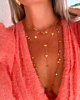 Gouden necklaceparty met hartjes