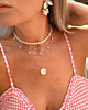 Zilveren necklaceparty zomers