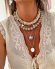 Zilveren necklaceparty kralen