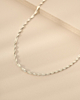 Zilveren gedraaide ketting