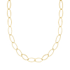 Lange ketting gedraaide chains goudkleurig