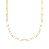 Lange ketting ovale chains goudkleurig