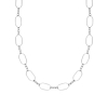 Lange ketting zilveren schakels