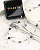 Ketting met kralen zilver