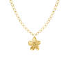 gouden chain ketting met bloem bedel