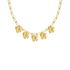 gouden ketting met bloemetjes bedels