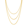 Snake ketting triple goud