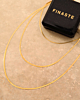 Snake ketting triple goudkleurig