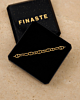 Gouden eyecatcher ketting in sieradendoosje