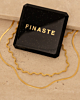 gouden dubbele ketting met sieradendoosje