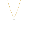 Minimalistische parel ketting goudkleurig
