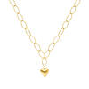 Lange ketting hartjes bedel goudkleurig