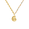 Gekleurde chain ketting met schelp