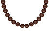 Ketting candy kralen bruin goudkleurig