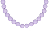 Ketting candy kralen paars goudkleurig