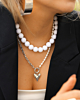 Zilveren necklaceparty met kralen