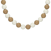Ketting candy kralen beige goudkleurig