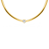 Snake ketting met hartje goudkleurig