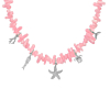 Kralenketting roze met zomer bedels