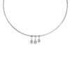 Choker ketting met steentjes