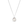 Ketting parelmoer zilverkleurig