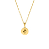 Geboortebloem ketting goudkleurig