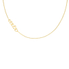 Gouden ketting multi hearts