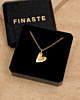 Gouden hartjes ketting in sieradendoosje
