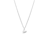 Zilveren letter ketting hartje